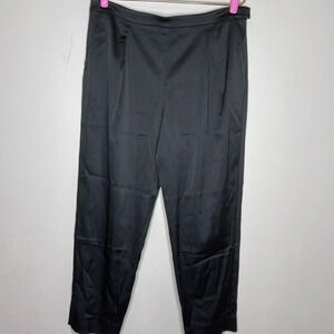 MM Lafleur The Windsor‎ Satin Tapered Trouser in Black